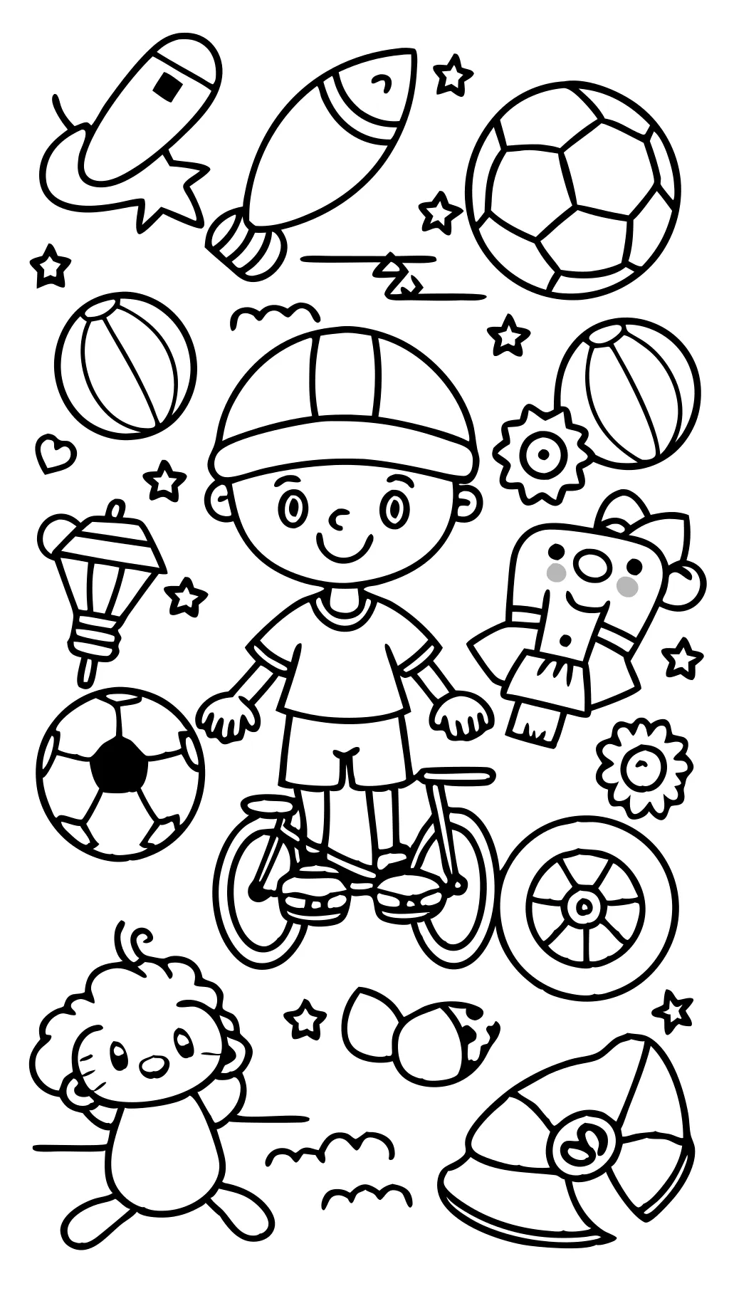 Páginas para colorear deportivos para niños